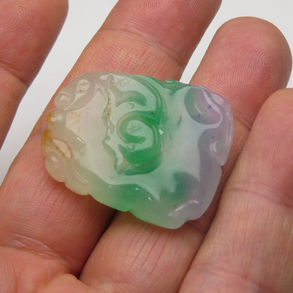 Jade Hand Made Carved Pendant